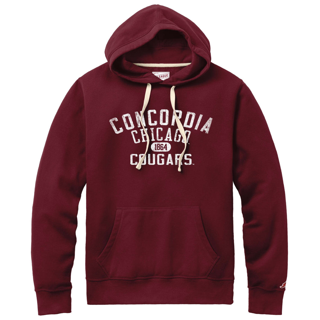 Stadium Hooded Sweatshirt, Maroon