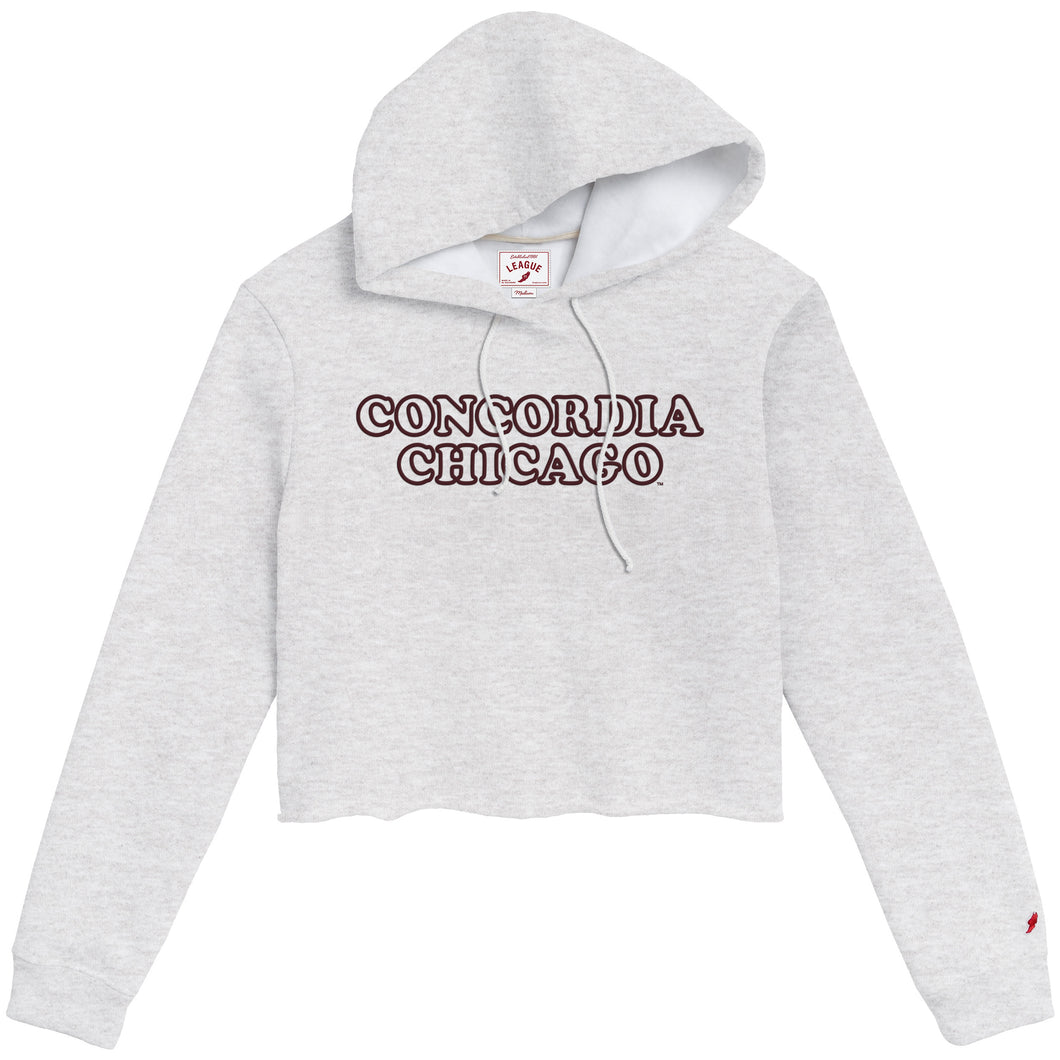 1636 Ladies Cropped Hood | Ash