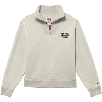 Ladies 1991 Brushes 1/4 Zip | Oatmeal