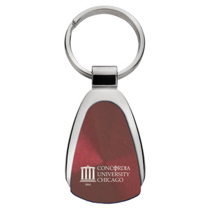 Teardrop Key Chain, Burgundy (F23)