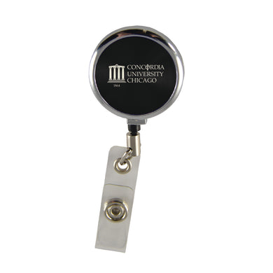 Retractable Badge Reel, Black (F23)