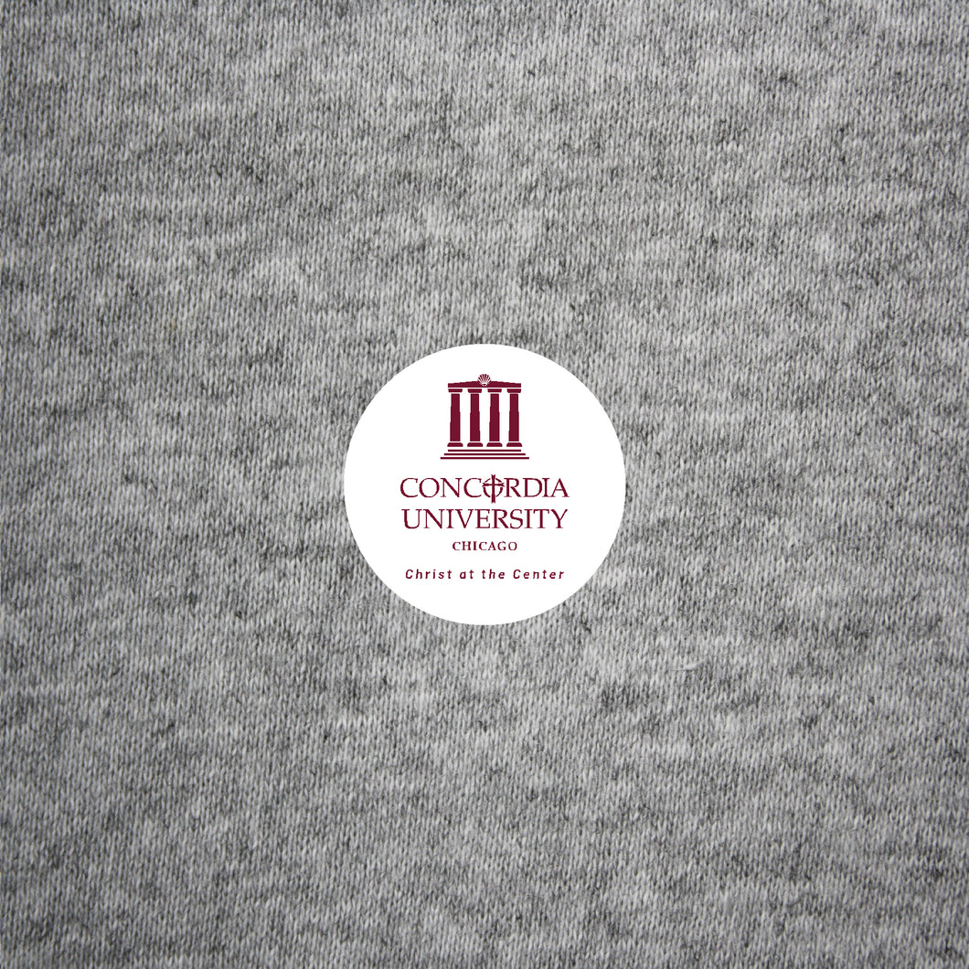 Christ at Center Mini Button | White