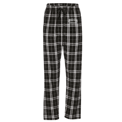 Haley Flannel Pant, Black/White Plaid