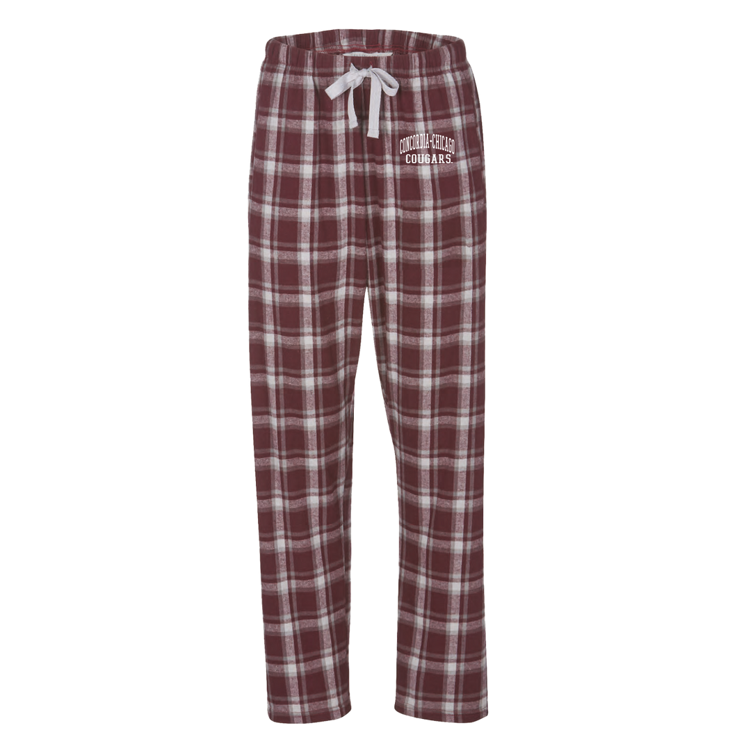 Haley Flannel Pant, Heritage Maroon Plaid