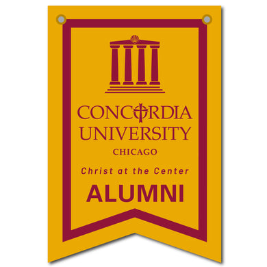 12 X 18 Dovetail Seal Banner | Maroon