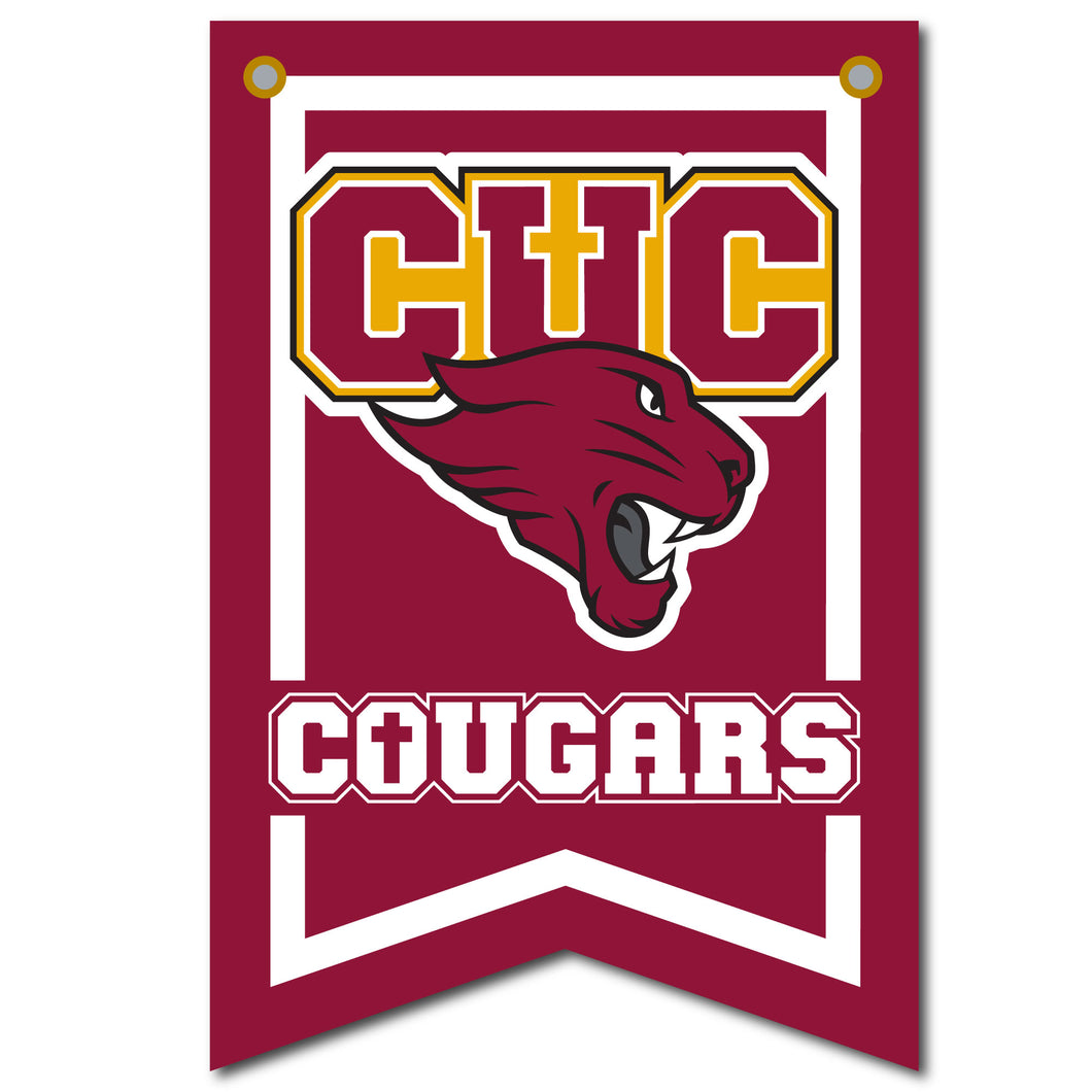 12 X 18 Dovetail Athletic Banner | Maroon