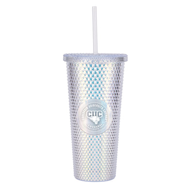 Galway Travel Tumbler, Clear Iridescent