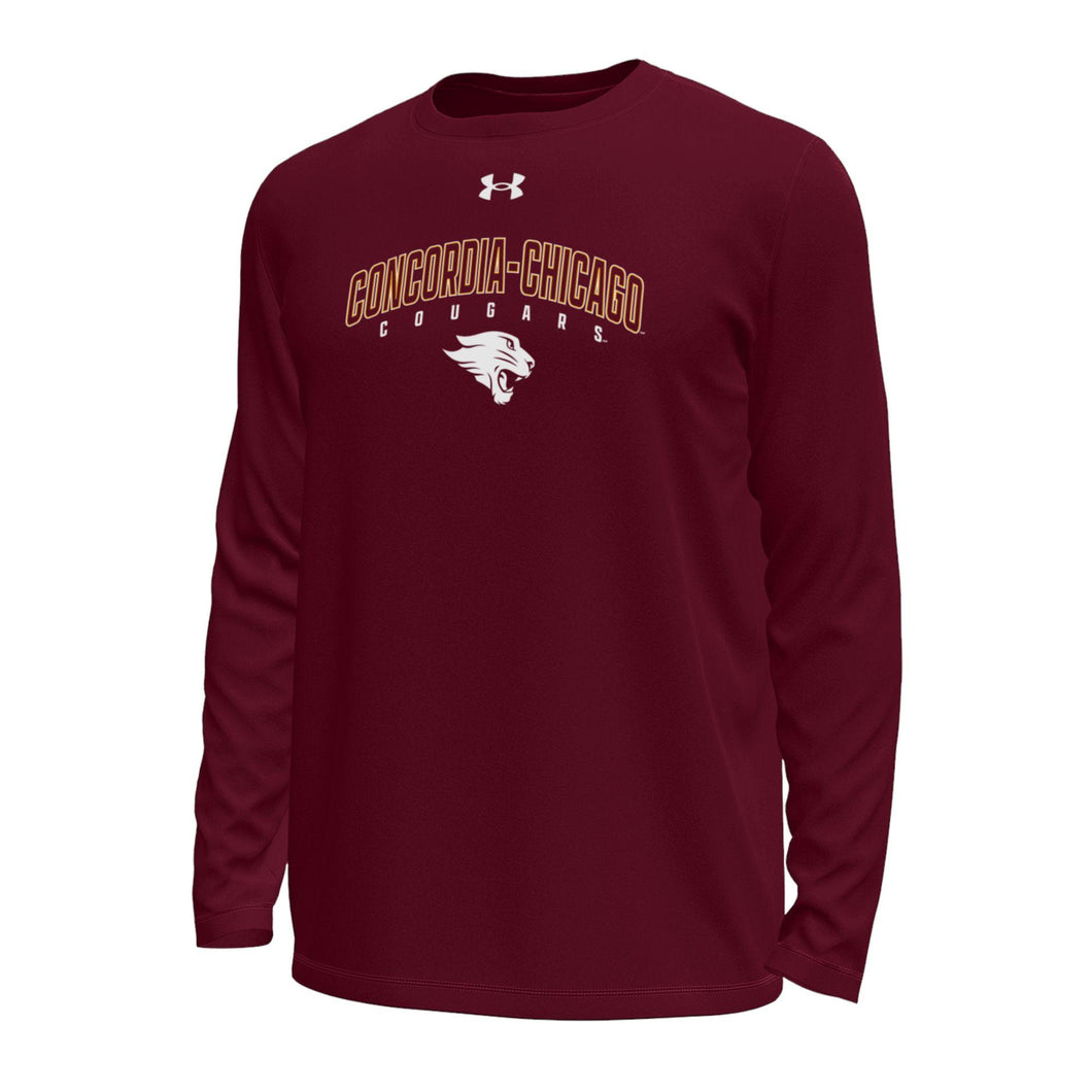 Tech Long Sleeve Tshirt | Maroon