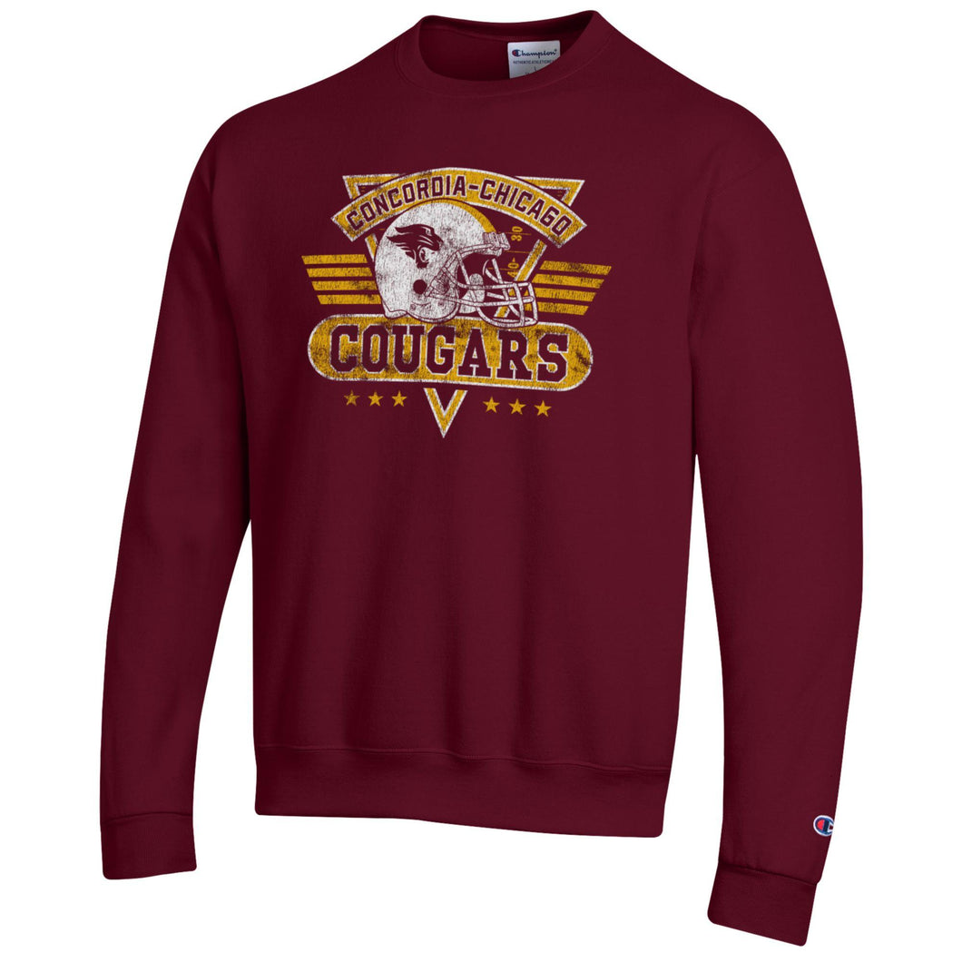 Retro Football Crew | Maroon