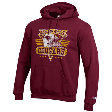 Retro Football Hood | Maroon