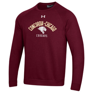 UA All Day Fleece Crew, Maroon