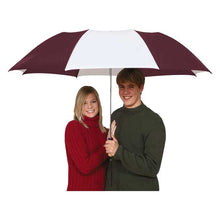 Load image into Gallery viewer, The Big Storm Umbrella | White &amp; Maroon