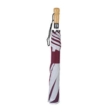 Load image into Gallery viewer, The Big Storm Umbrella | White &amp; Maroon
