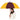 The Eagle Wood Shaft Umbrella | Maroon/Gold
